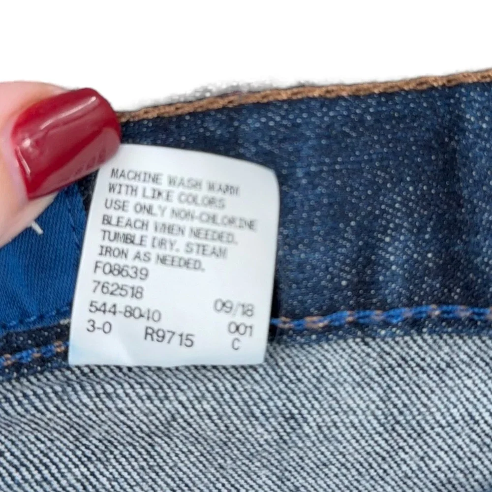 Arizona Jean Co Boys 16 Husky Blue Denim Jeans Adjustable Waist Straight Leg‎